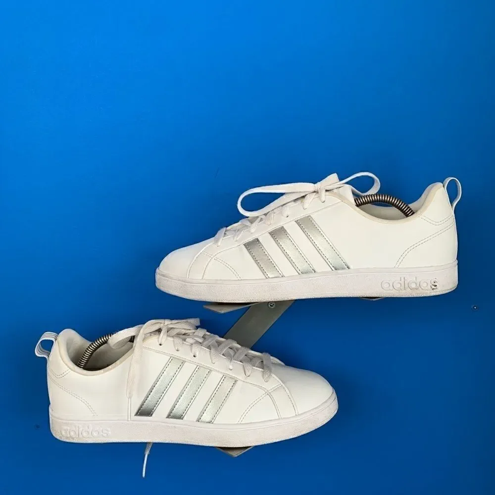 Adidas Womens VS Advantage BB7248 White Running Shoes Sneakers Size 10